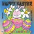 Happy Easter Coloring Book for Kids